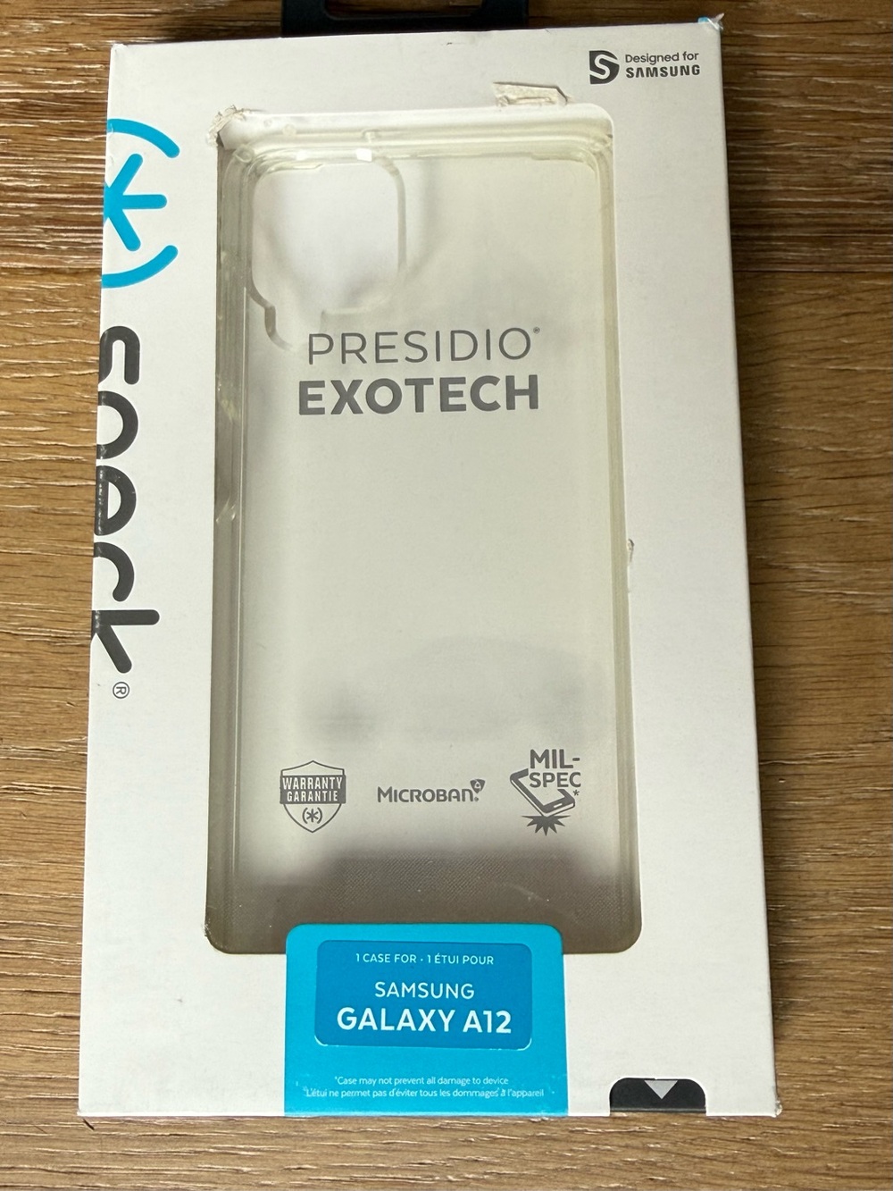 New Speck Presidio Exotech Clear Case for Samsung Galaxy A12 clear case